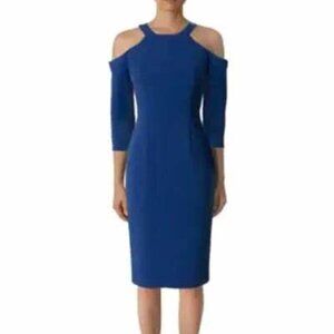Black Halo Thorpe Cold Shoulder Sheath Dress 2 NWT